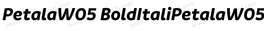 PetalaW05 BoldItaliPetalaW05 BoldIt字体转换